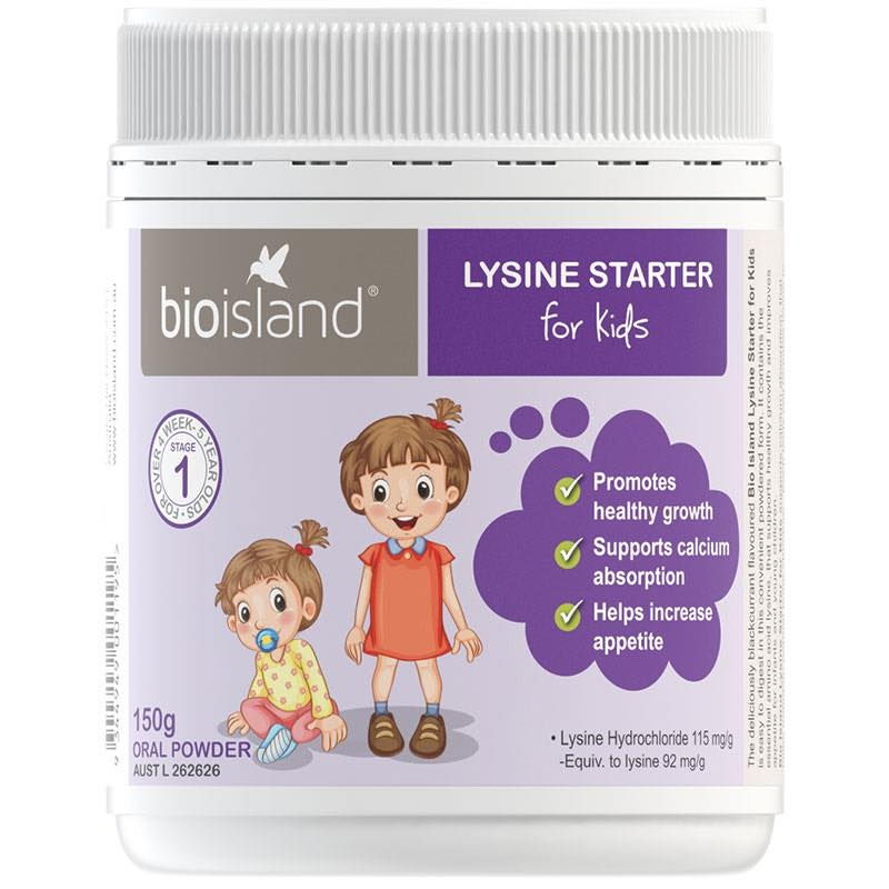 Bioisland Lysine started for Kid - Lysine tăng trưởng chiều cao cho trẻ từ 4 tuần - 6 tuổi
