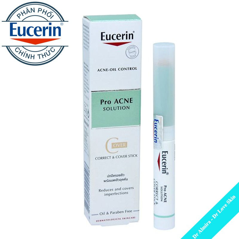 Bút Che Khuyết Điểm Eucerin ProAcne Correct & Cover Stick