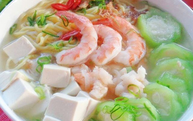 Canh mướp đậu phụ