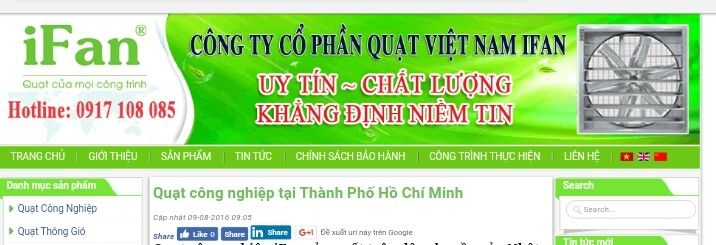 Công ty cổ phần quạt Việt Nam Ifan