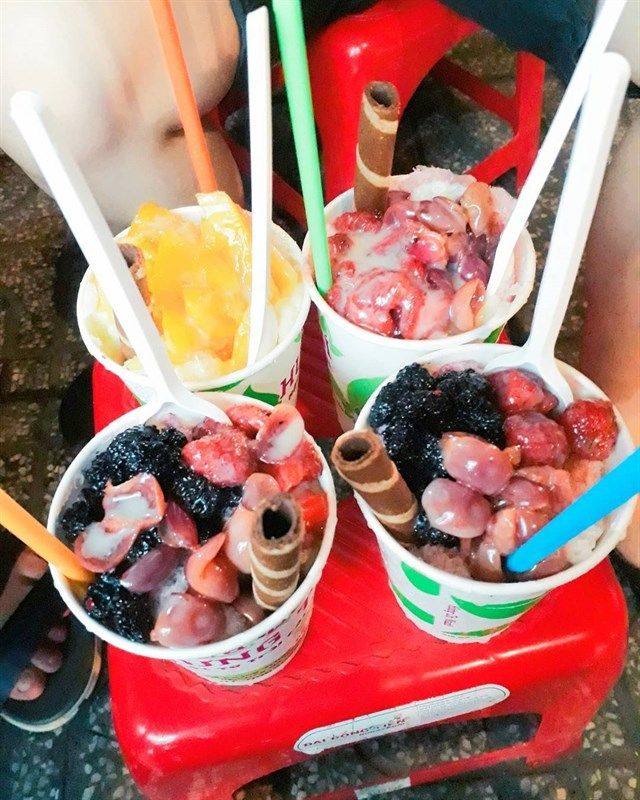 Đá bào mật trái cây rừng Hưng Trí