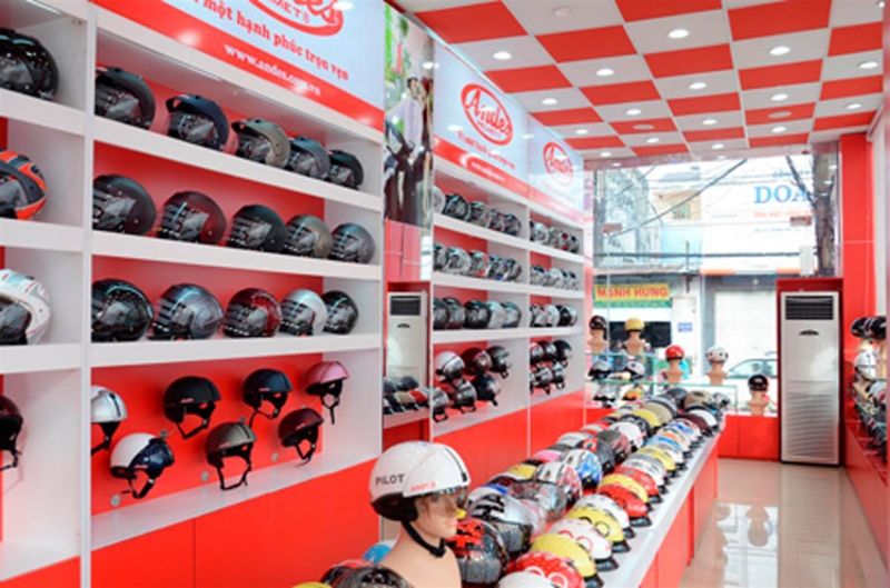 Hệ thống cửa hàng bán mũ bảo hiểm Andes