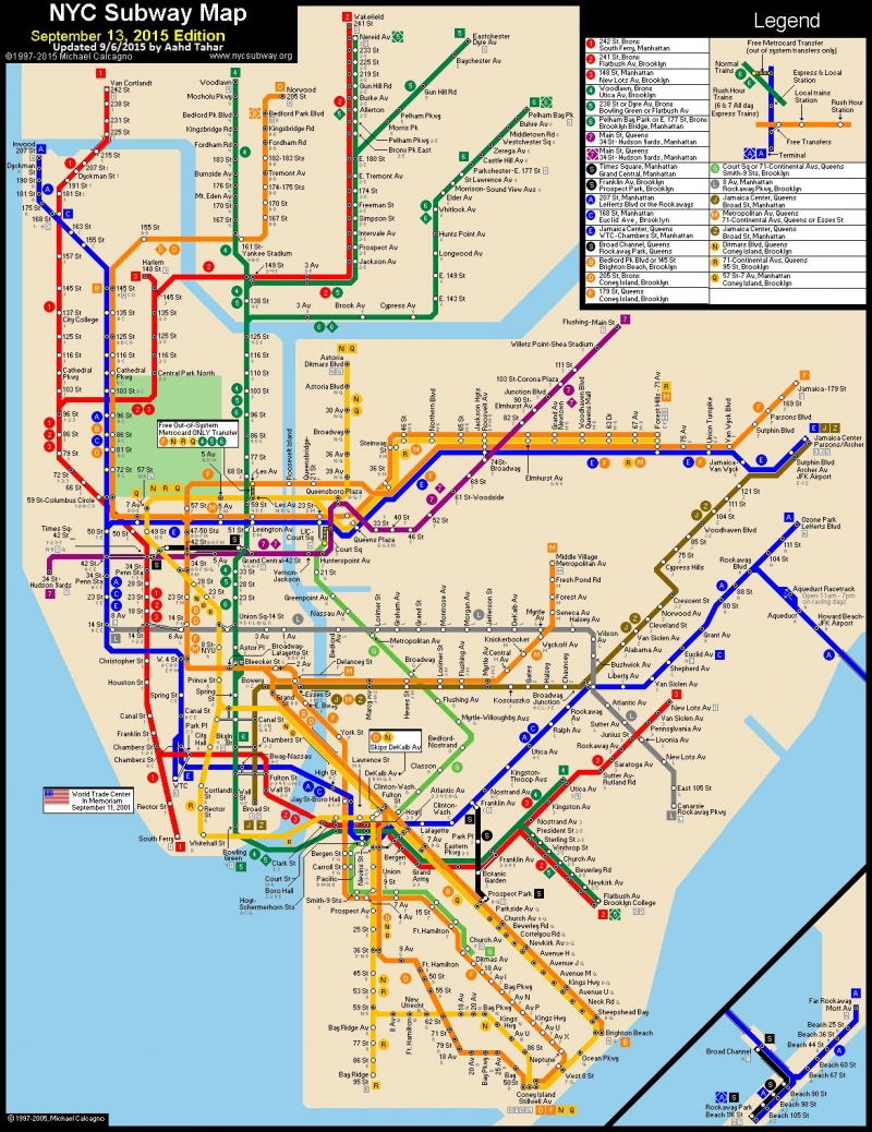 Hệ thống tàu điện ngầm New York City (421 ga)