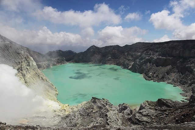 Hồ nham thạch Kawah Ijen Crater, Indonesia