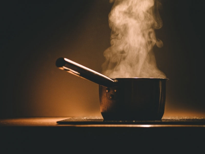 Khói và mùi thức ăn khi nấu nướng