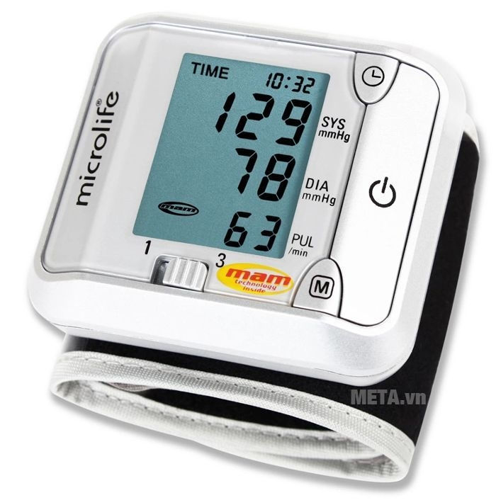 Máy đo huyết áp cổ tay BP 3BJ1-4D  người bạn đồng hành cùng sức khỏe người cao tuổi