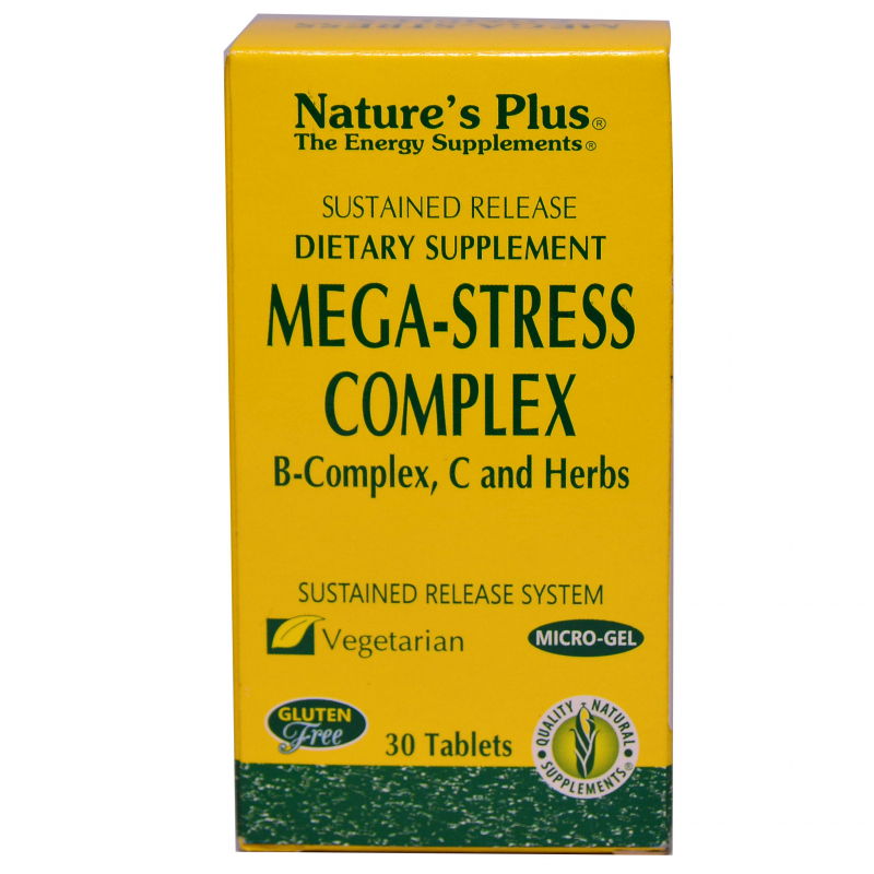 Mega-Stress Complex Nature's Plus - Viên uống giảm thiểu căng thẳng hàng đầu tại Mỹ