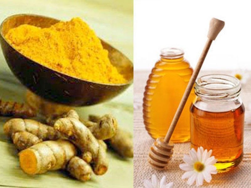 Mặt nạ nghệ vàng + mật ong