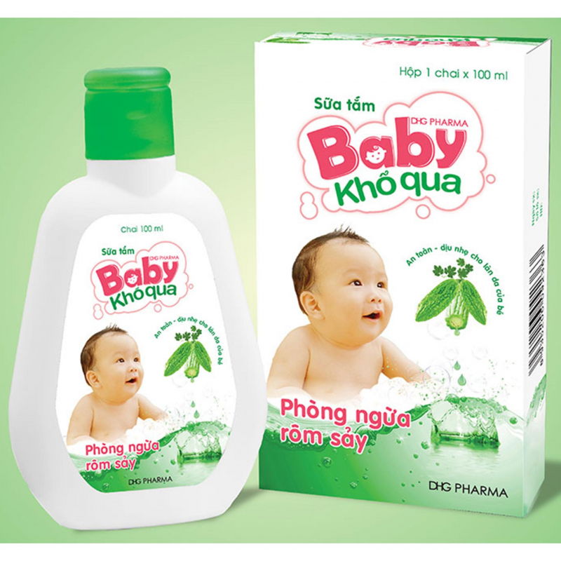 Sữa tắm Baby khổ qua ngăn ngừa rôm sẩy cho bé