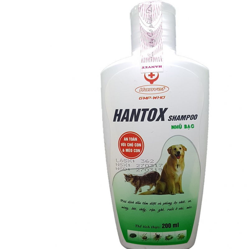 Sữa tắm trị ve rận cho chó Hantox