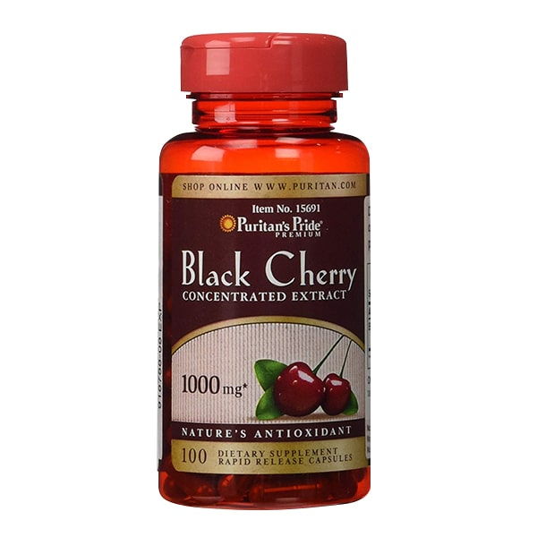 Thực phẩm chức năng Viên uống Puritan’s Pride Black Cherry 1000mg của Mỹ