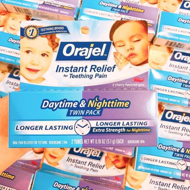 Thuốc bôi nướu giảm đau mọc răng cho bé Orajel, Mỹ