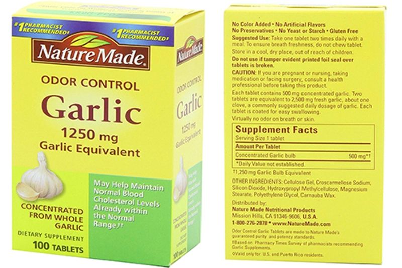 Thuốc giảm mỡ máu của Mỹ – Nature Made Odor Control Garlic