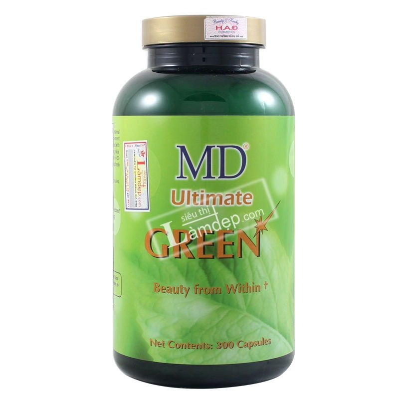 Thuốc trị mụn từ bên trong MD ultimate green