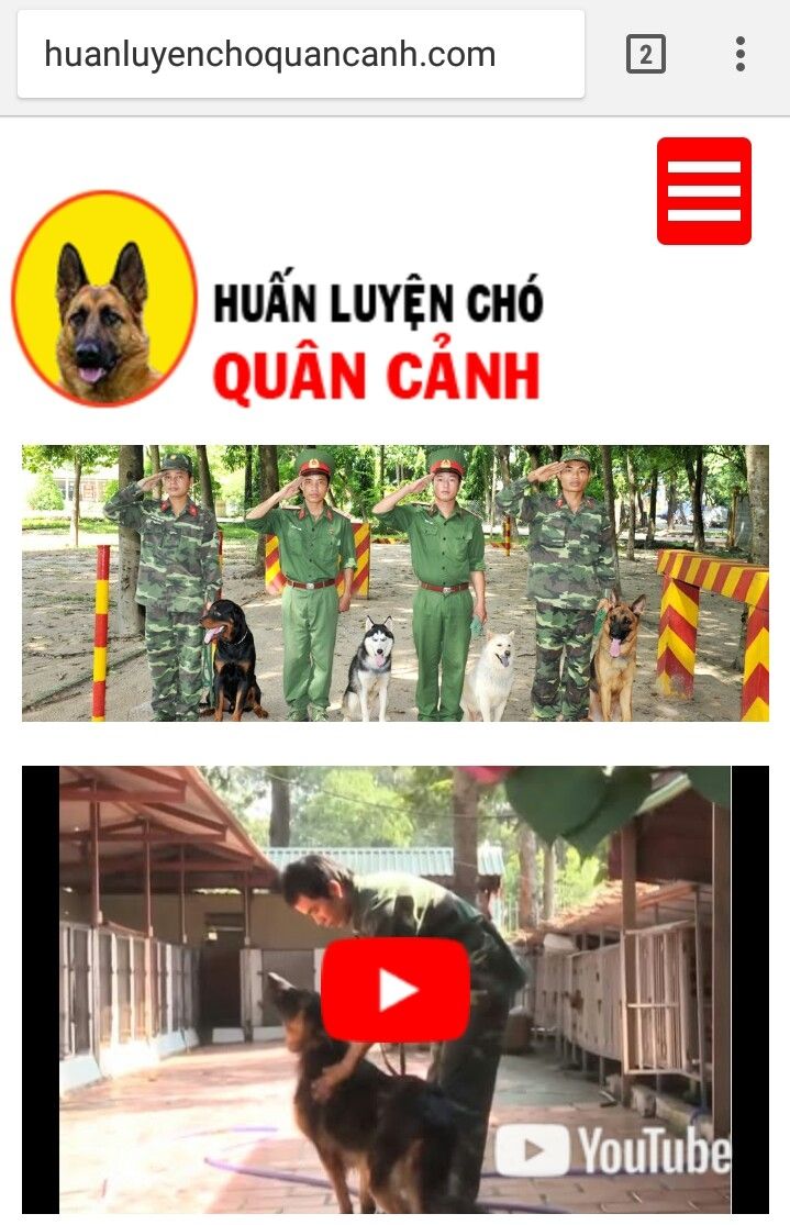 Trường huấn luyện chó Quân Cảnh TPHCM