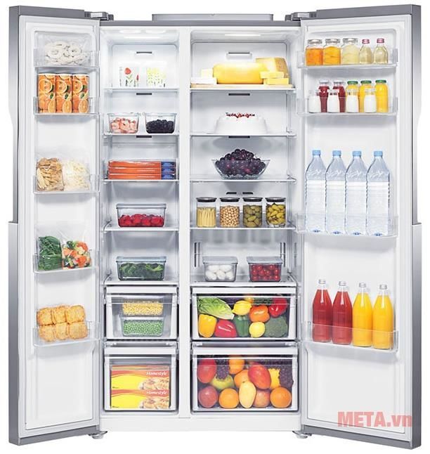 Tủ lạnh side by side 584 lít Samsung RS552NRUASL