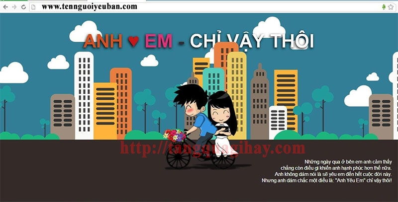 Tự làm website tặng nàng