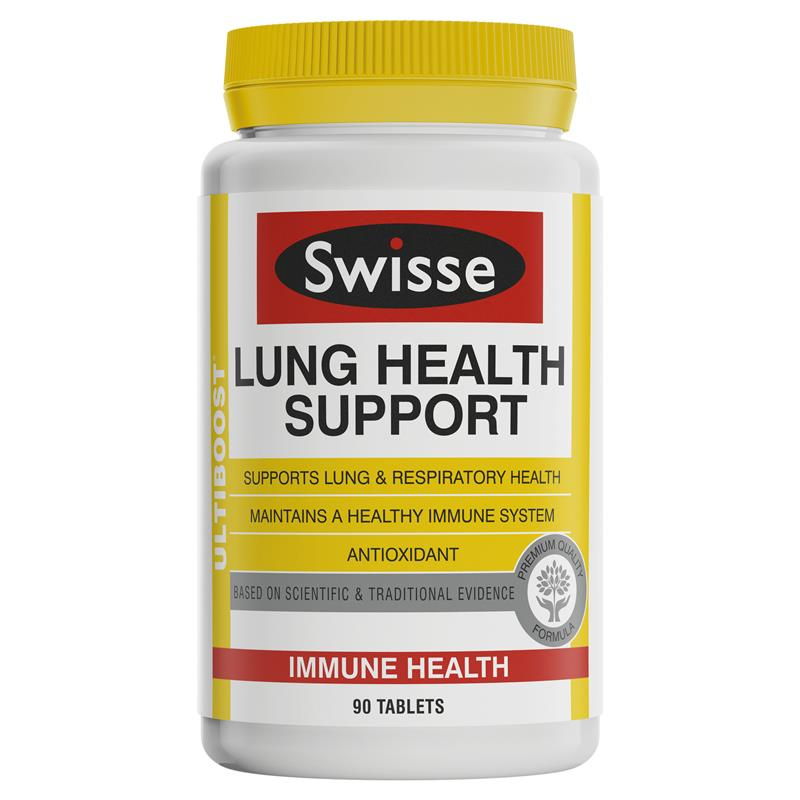 Viên Uống Bổ Phổi, Hỗ Trợ Chức Năng Phổi Swisse Lung Health Support