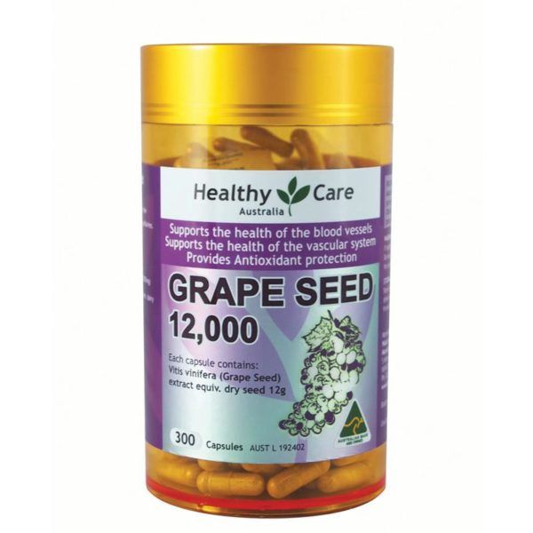 Viên uống bổ máu tinh chất hạt nho Healthy Care Grape Seed 58000