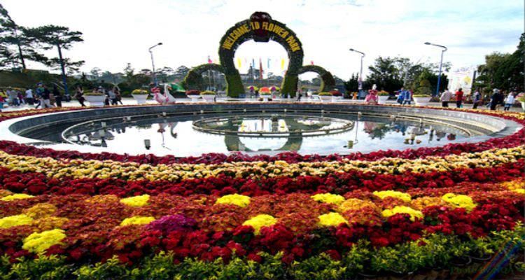 Vườn hoa trung tâm thành phố
