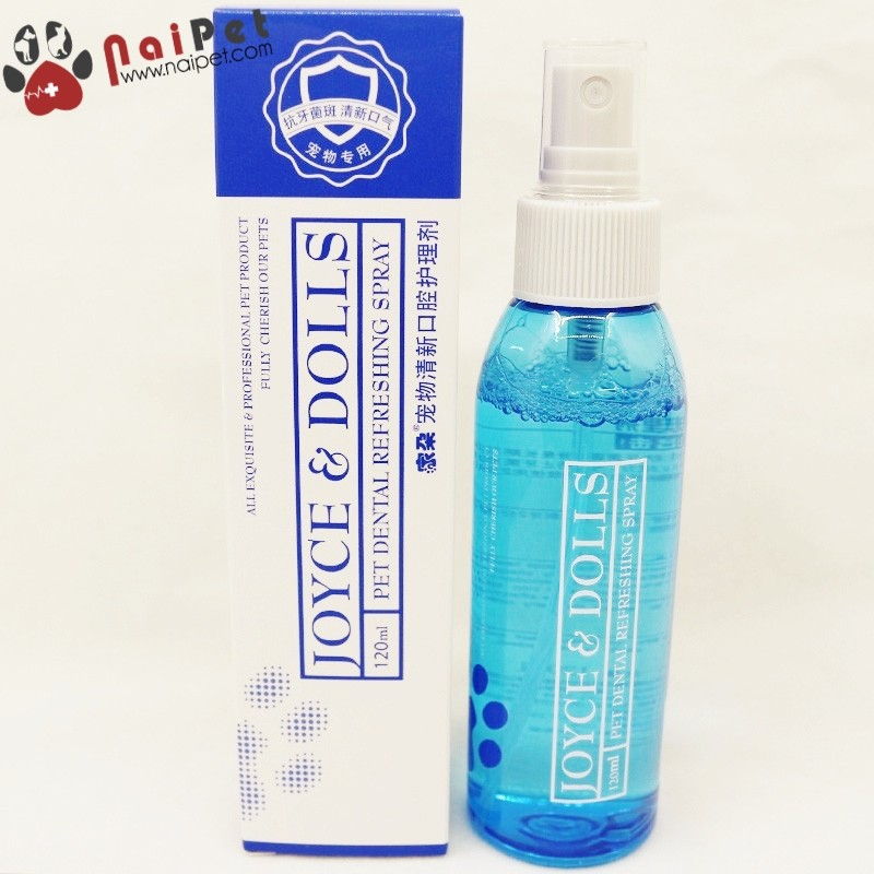 Xịt thơm miệng cho chó mèo - Joyce & Dolls Pet Dental Refreshing spray