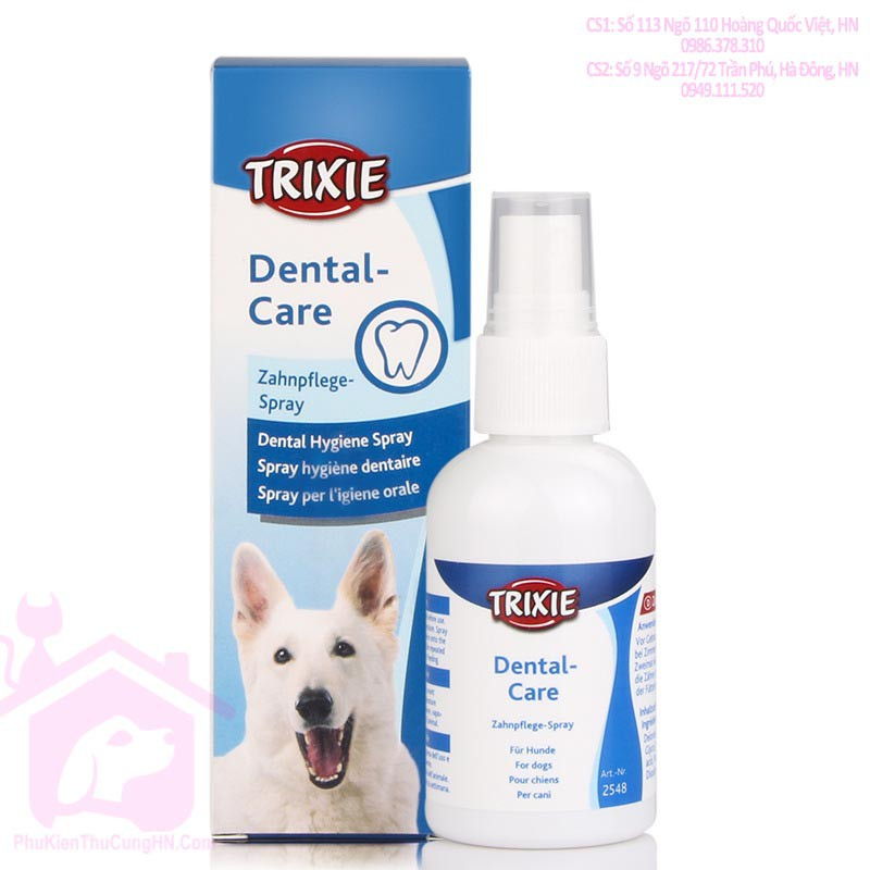 Xịt thơm miệng cho thú cưng TRIXIE Zahnpege Spray - Dental Care