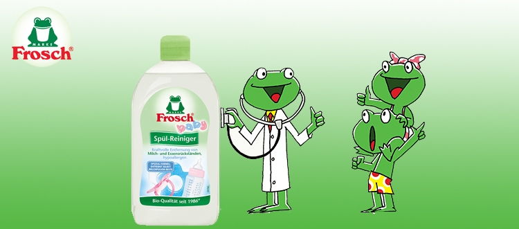 nước rửa bình sữa an toàn Frosch
