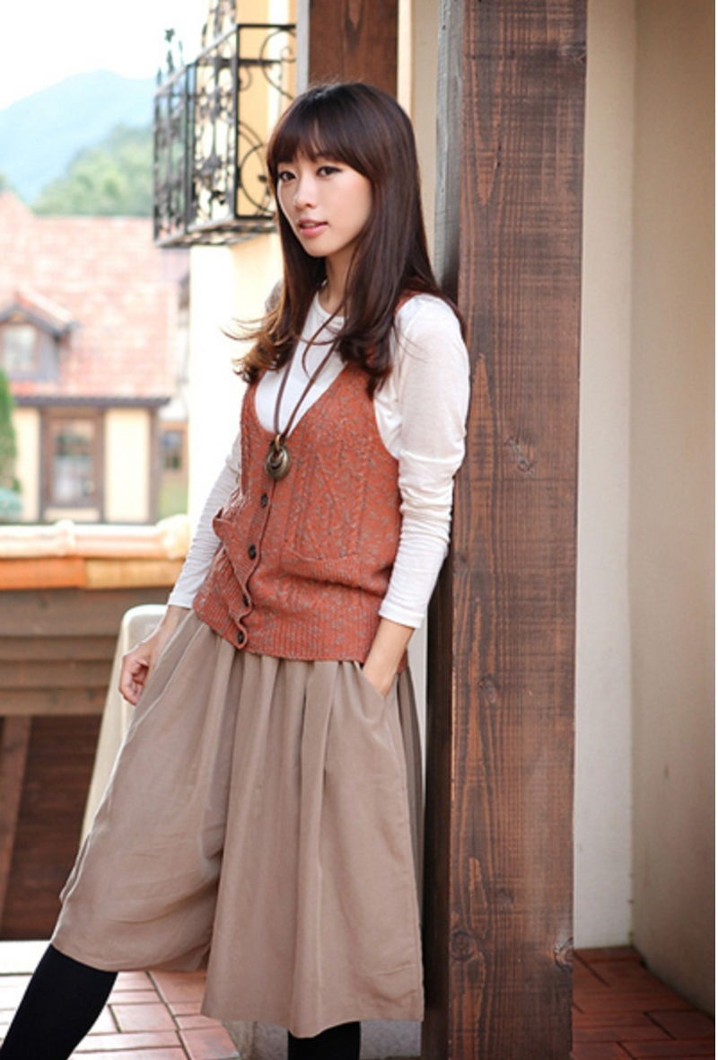 Áo len không tay (Gile)