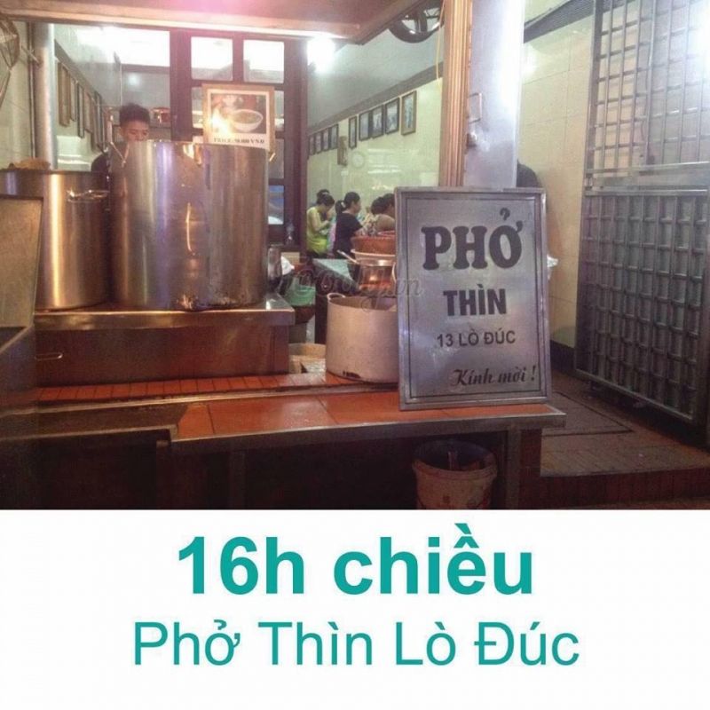 16h chiều-Phở Thìn Lò Đúc