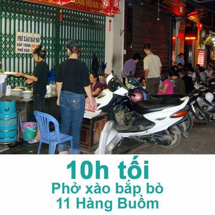 22h tối-Phở xào bắp bò