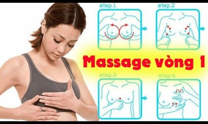 Bài tập massage để có vòng 1 căng tròn