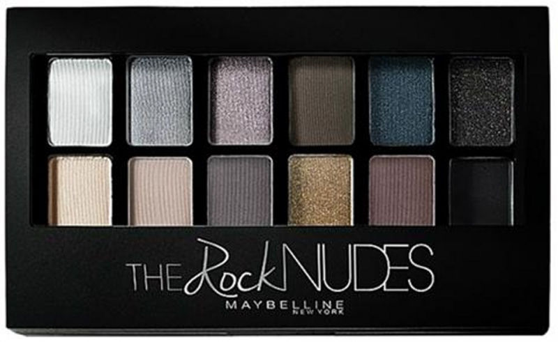 Bảng màu mắt tông nuy 12 màu Maybelline New York The Rock Nudes 9g