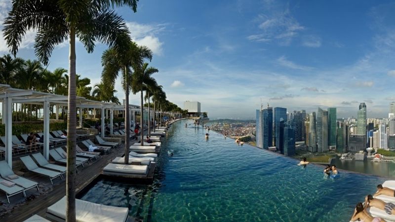 Bể bơi của khách sạn Marina Bay Sands, Singapore