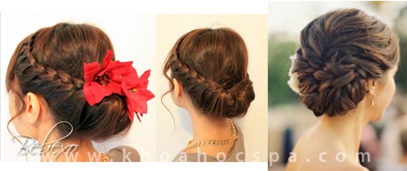 Búi tóc lạng mạn xinh như cô dâu Búi tóc lạng mạn xinh như cô dâu
