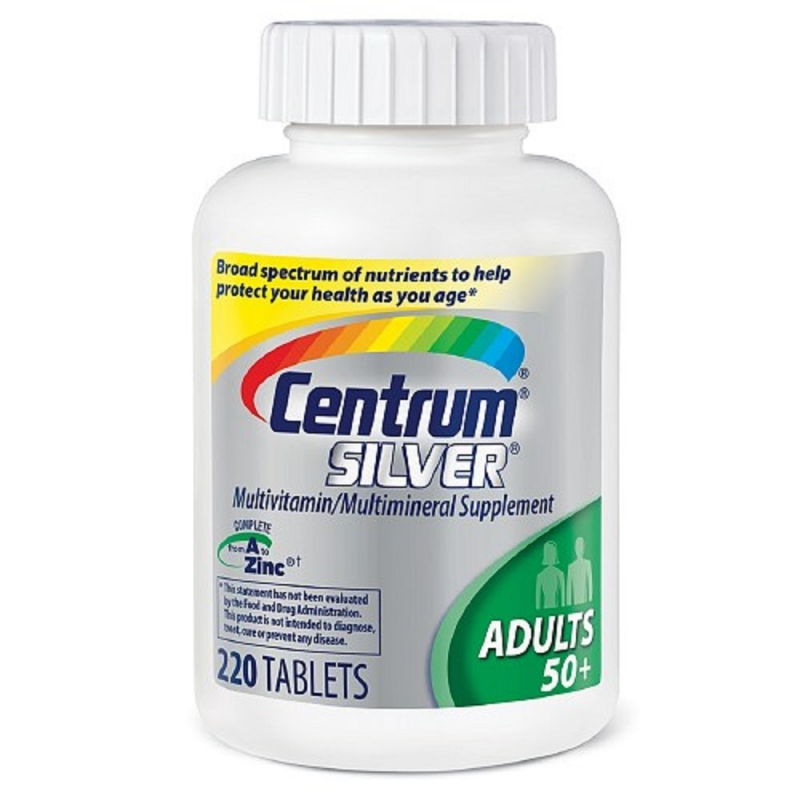 Centrum Silver Multivitamin for adults 50+: thuốc bổ sung vitamin và khoáng chất cho người lớn trên 50 tuổi