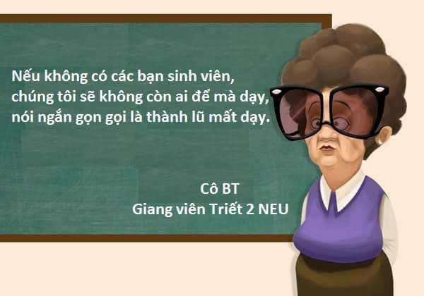 Cô BT - Giảng viên môn triết