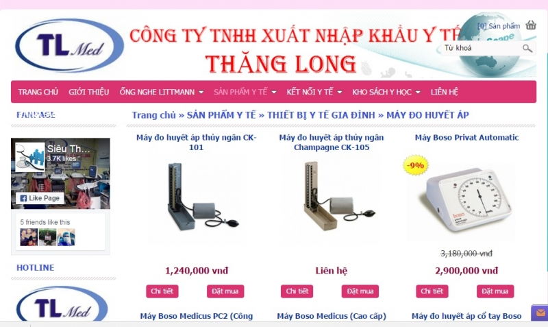 Công ty TNHH xuất nhập khẩu y tế Thăng Long