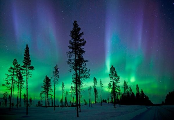 Cực quang tại Kiruna, Thụy Điển