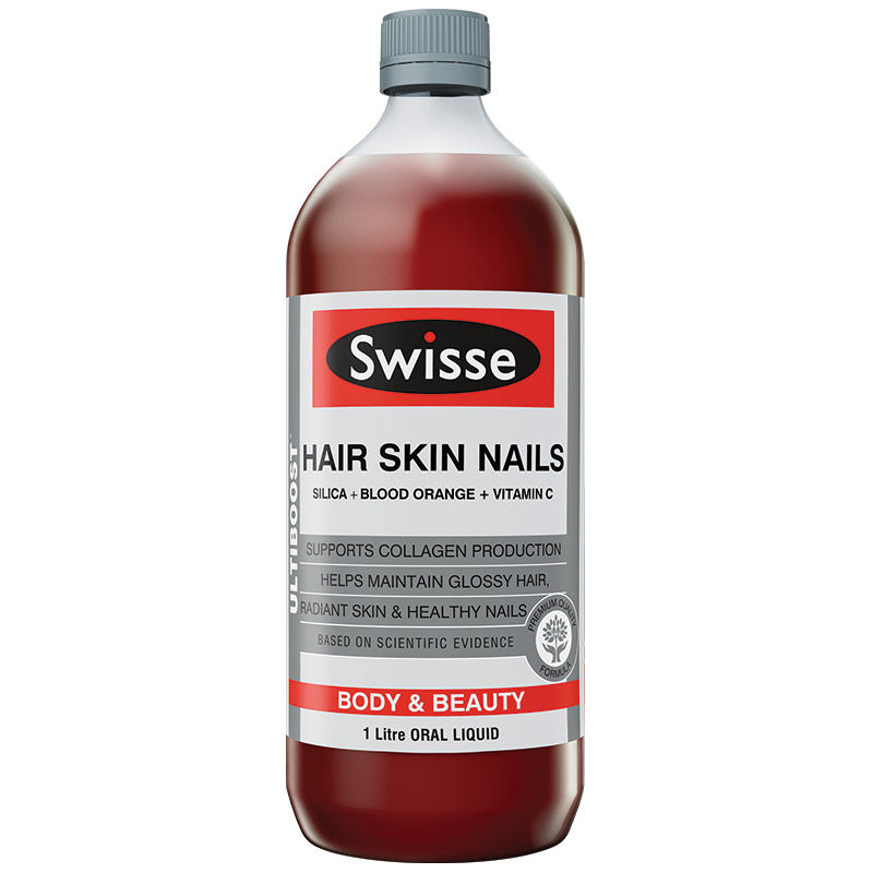 Đẹp da móng tóc dạng nước Swisse Ultiboost Hair Skin Nails Liquid