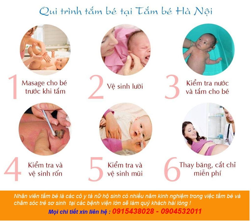Dịch vụ tắm bé Hà Nội