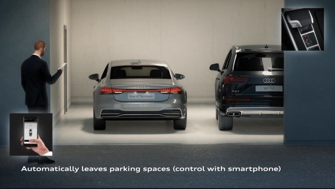 Đỗ xe tự động Parking Pilot và Garage Pilot