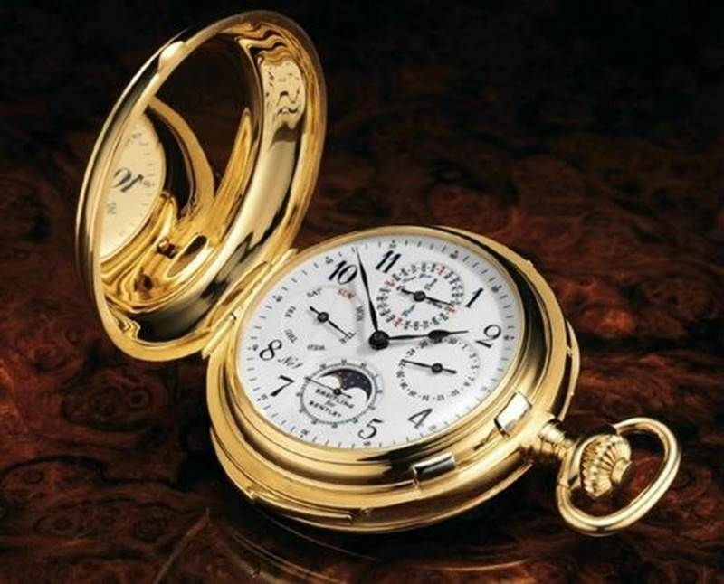 Đồng hồ bỏ túi bằng vàng của hãng Patek Philippe