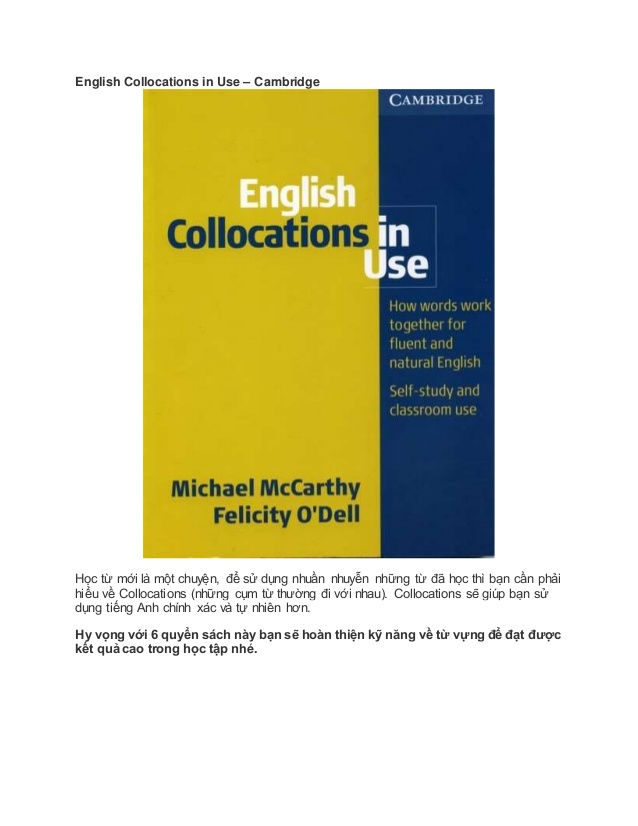 English Collocations in Use