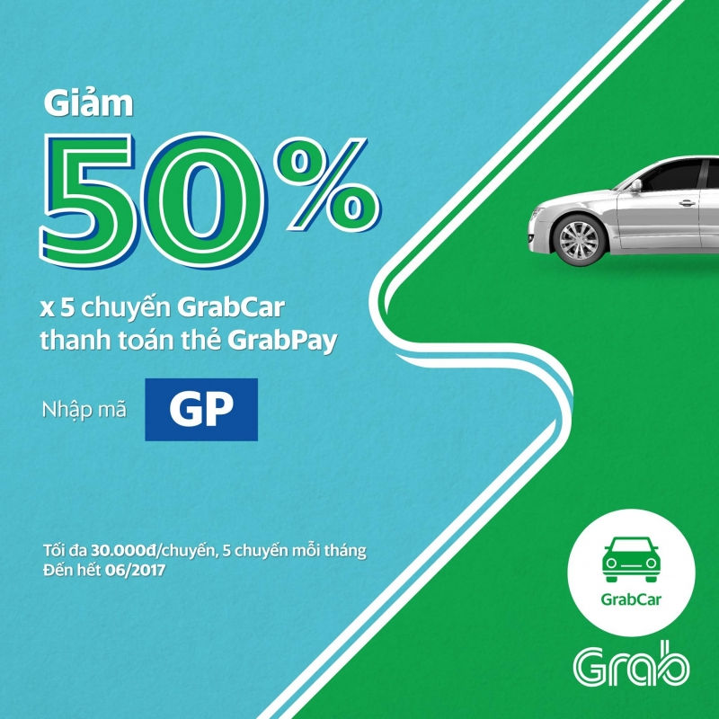 GrabCar tiện lợi hơn khi dùng GrabPay