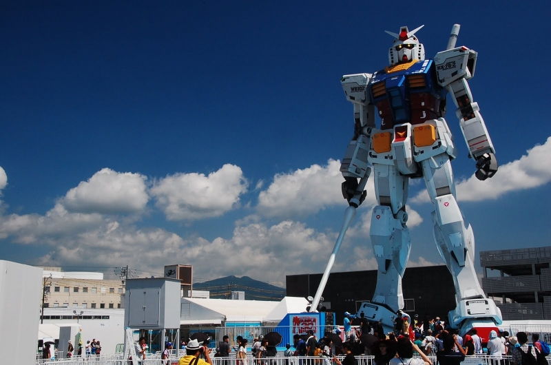 Gundam nằm giữa lòng thủ đô Tokyo.