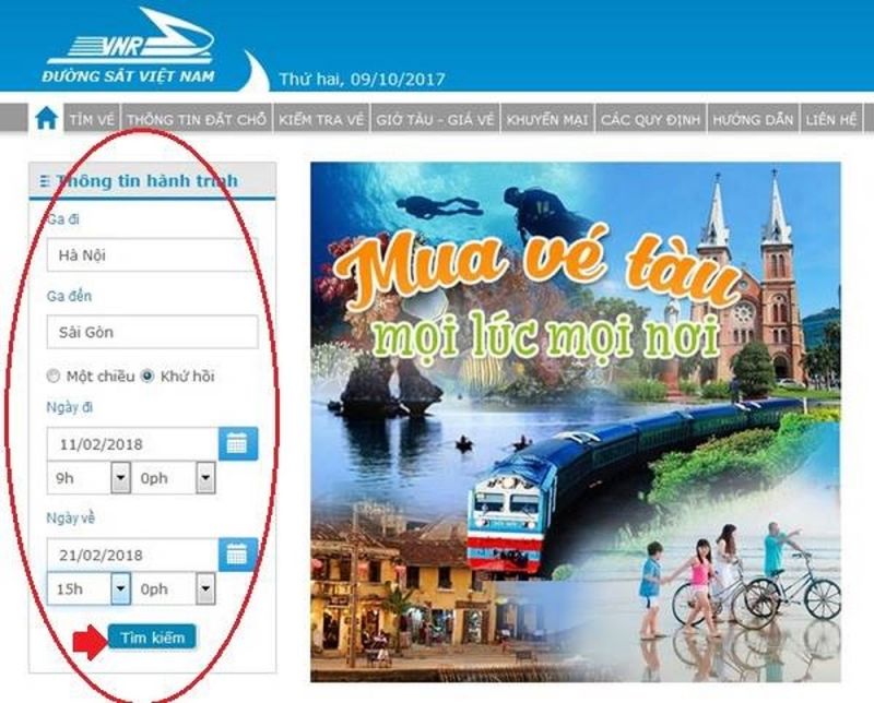 Hệ thống bán vé điện tử cho Đường sắt Việt Nam