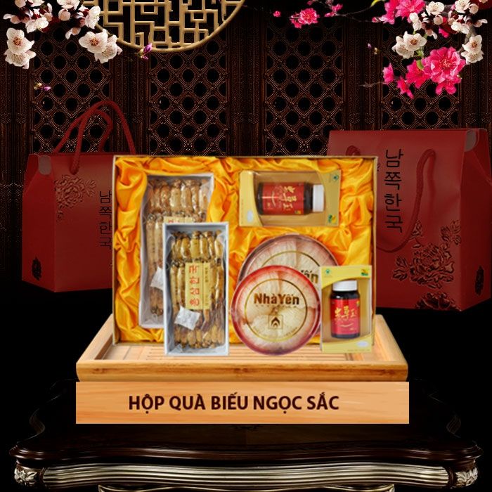 Hộp quà biếu Tết Ngọc Sắc