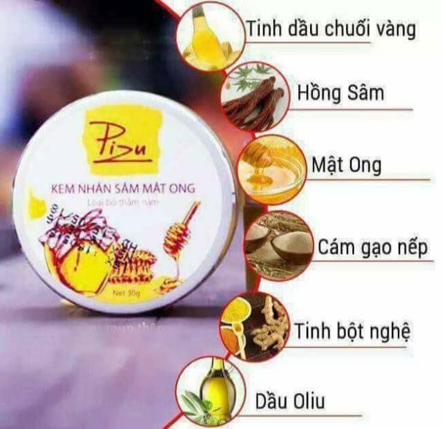 Kem trị thâm nhân sâm mật ong Pizu