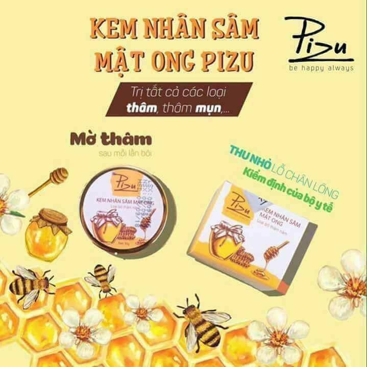 Kem trị thâm nhân sâm mật ong Pizu