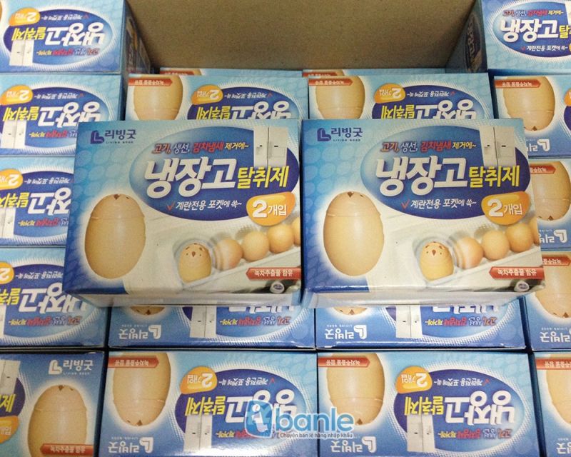 Khử mùi tủ lạnh hình trứng Living Good - Hàn Quốc